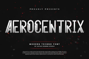 Aerocentrix: A Futuristic Display Font for Modern Design
