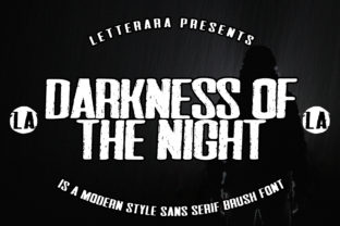 Darkness of the Night: A Bold and Stylish Font for Impactful Design
