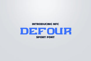 Defour: A Sporty and Dynamic Font for Team and Community Logos
