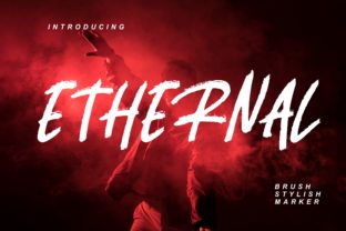 Ethernal: A Handwritten Brush Marker Font