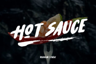 Hot Sauce: A Bold Brush-Style Display Font for Creative Projects