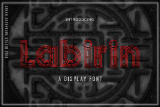 Labirin: A Bold Display Font Inspired by Mazes