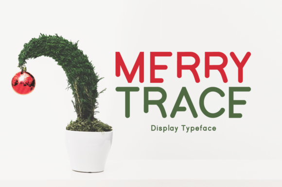 Merry Trace: A Modern Display Font for Festive Design