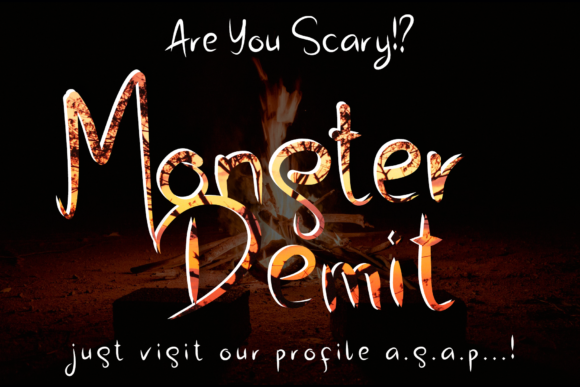 Monster Demit: The All-Caps Display Font That Bleeds Atmosphere Into Your Horror Projects