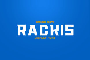 Rackis: A Modern Display Font for Sports and Team Logos