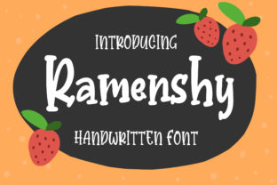 Ramenshy: Whimsical Handwritten Serif Font