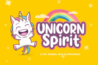 Unicorn Spirit: A Happy Display Font for Playful, Expressive Design