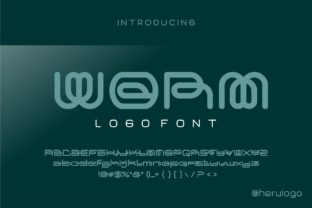 Worm: A Bold, Single-Line Logo Font That Elevates Design